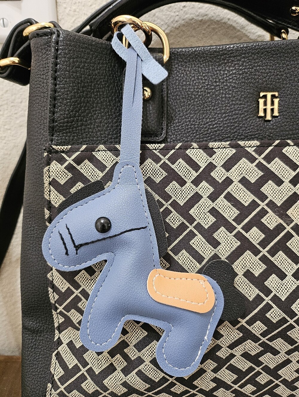 Horse Vegan Leather Bag Charm